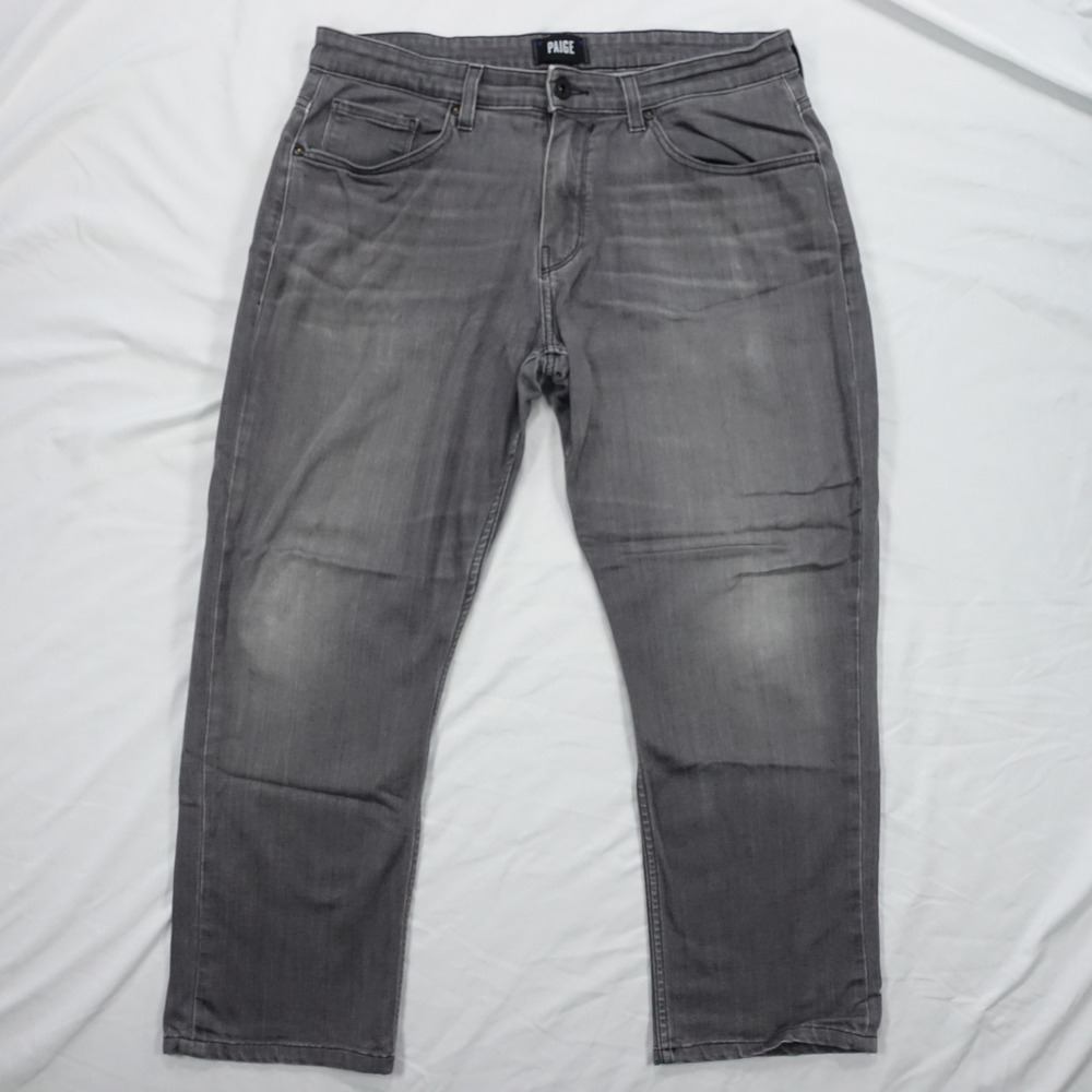 Paige Jeans Men 34 Slim Fit Stretch Gray - Picture 3 of 8